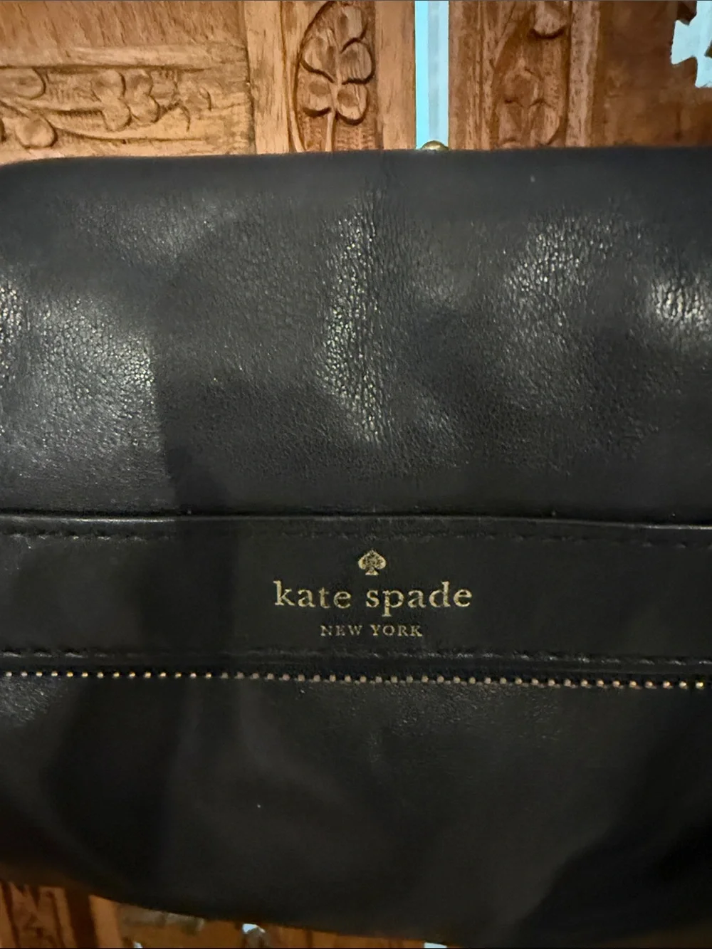 kate spade Black Leather Crossbody Shoulder Bag